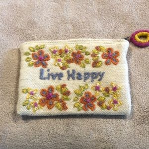 Jenny Krauss embroidery zippered pouch